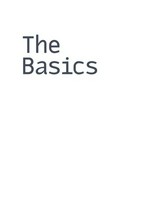 The basics : a really useful cookbook