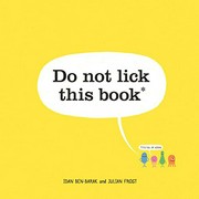 Do not lick this book : it's full of germs